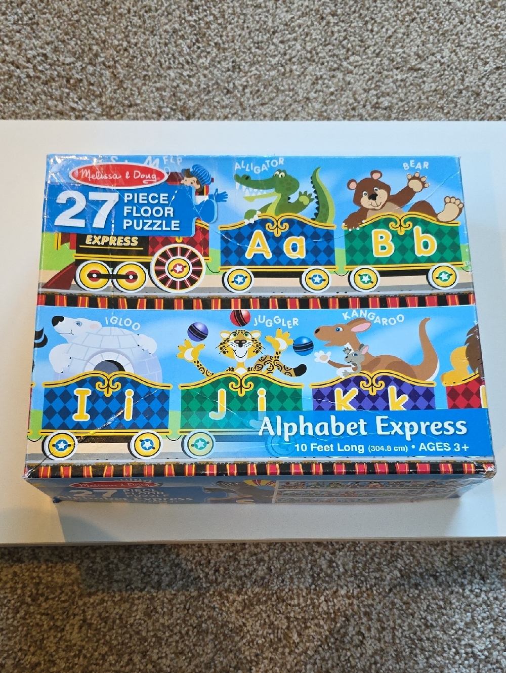 Melissa & Doug Alphabet Express Puzzle 27 Piece Floor Puzzle 10 Feet Long!